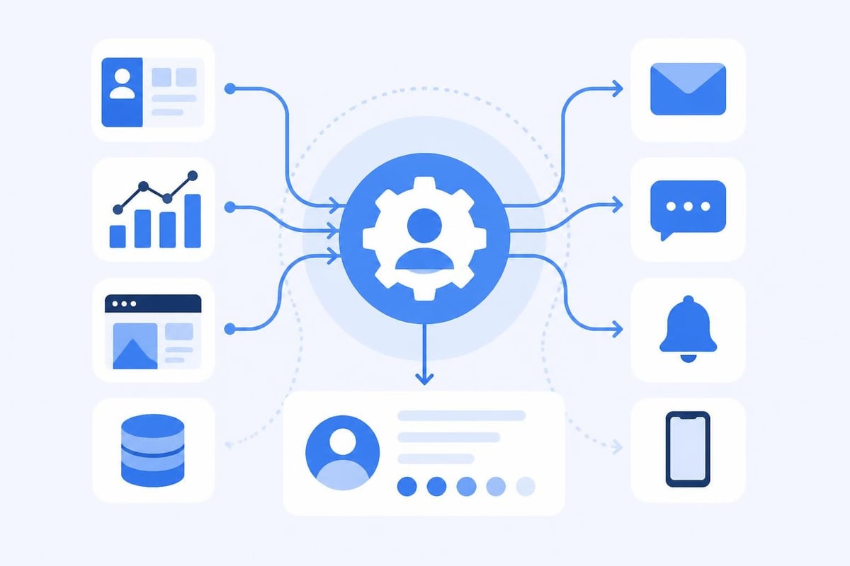 Marketing technology integration map