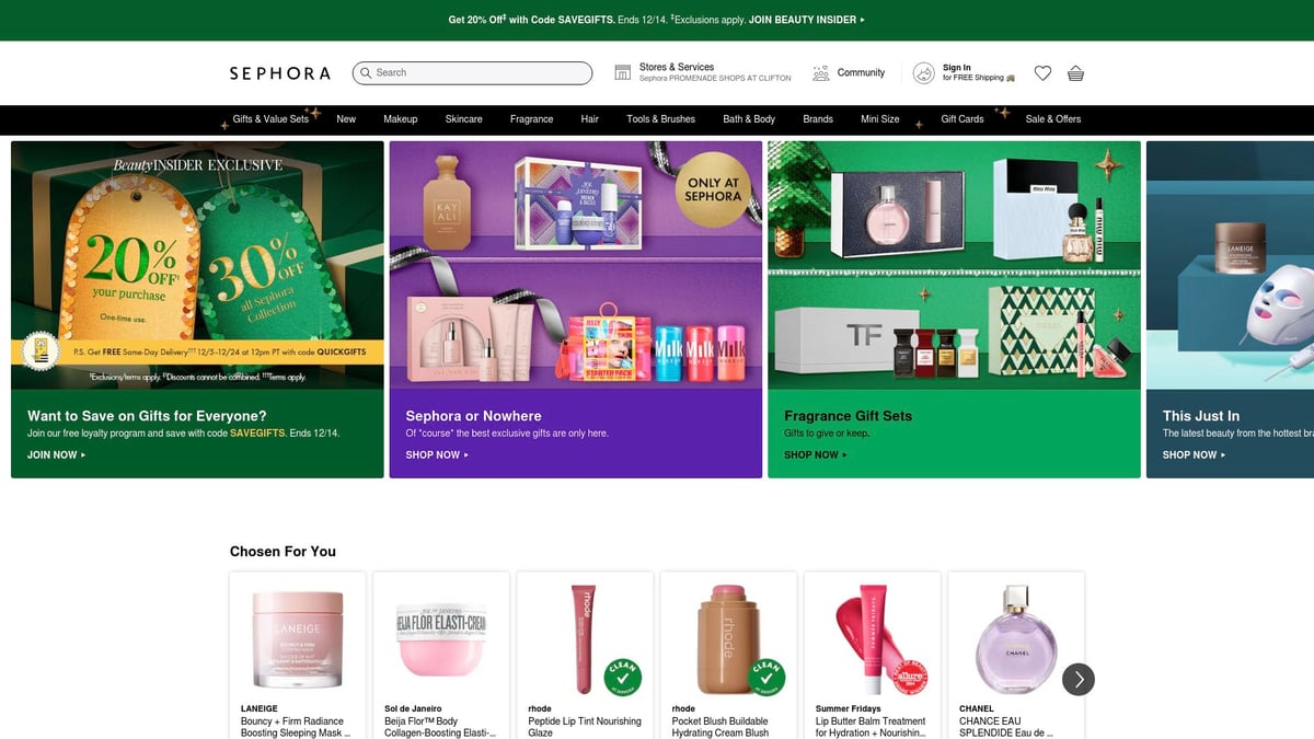 9 Essential Cosmetics Store USA Picks for Beauty Lovers 2026 - Sephora