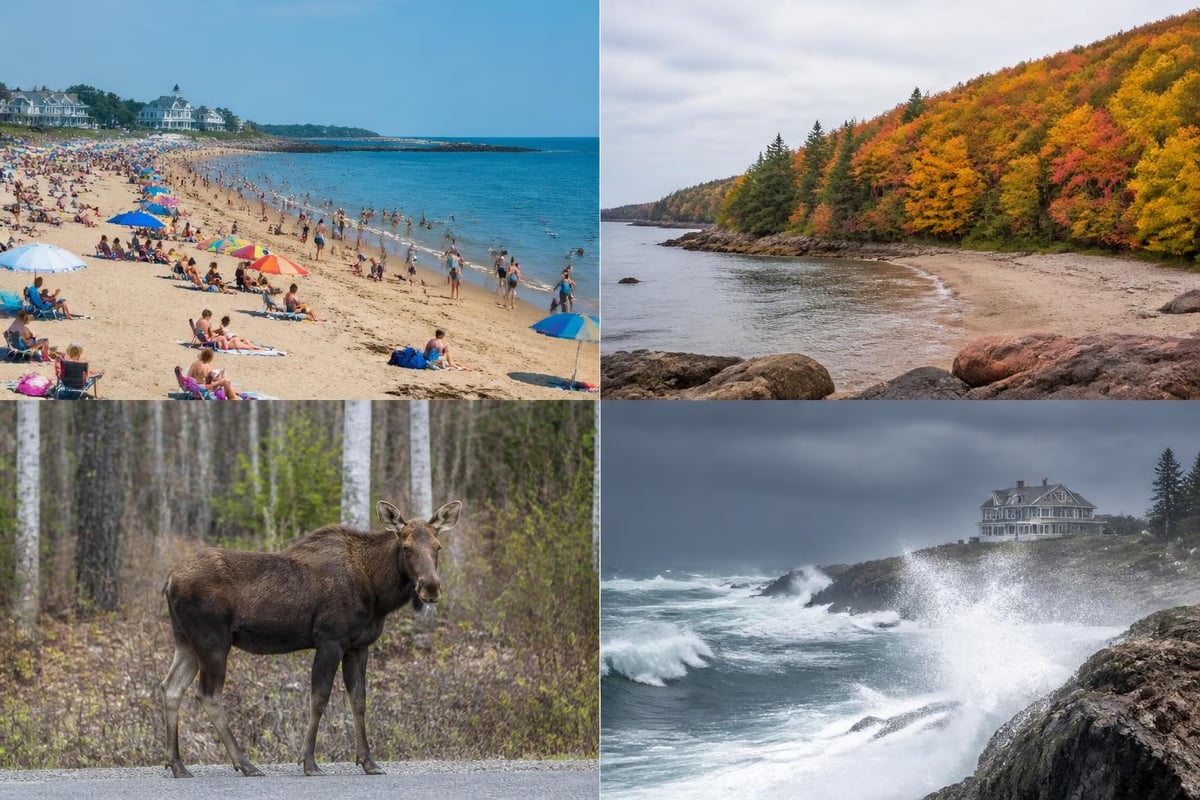 Maine seasonal travel comparison