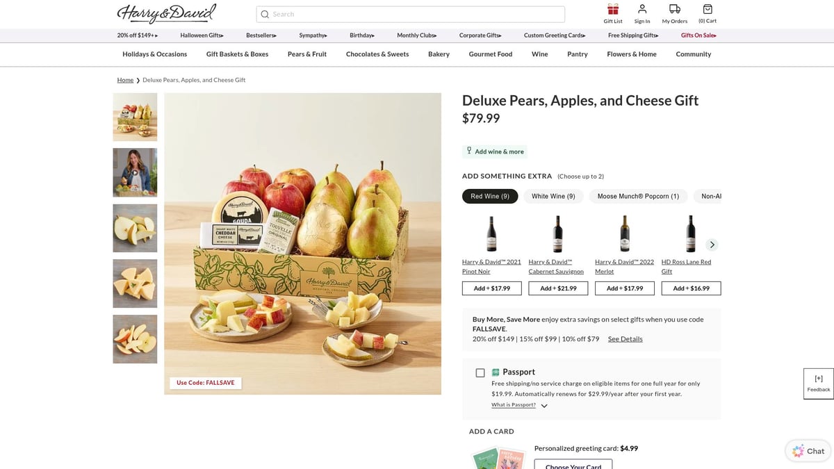 9 Best Gift Baskets for Every Occasion in 2025 - Harry & David – Deluxe Pears, Apples, and Cheese Gift