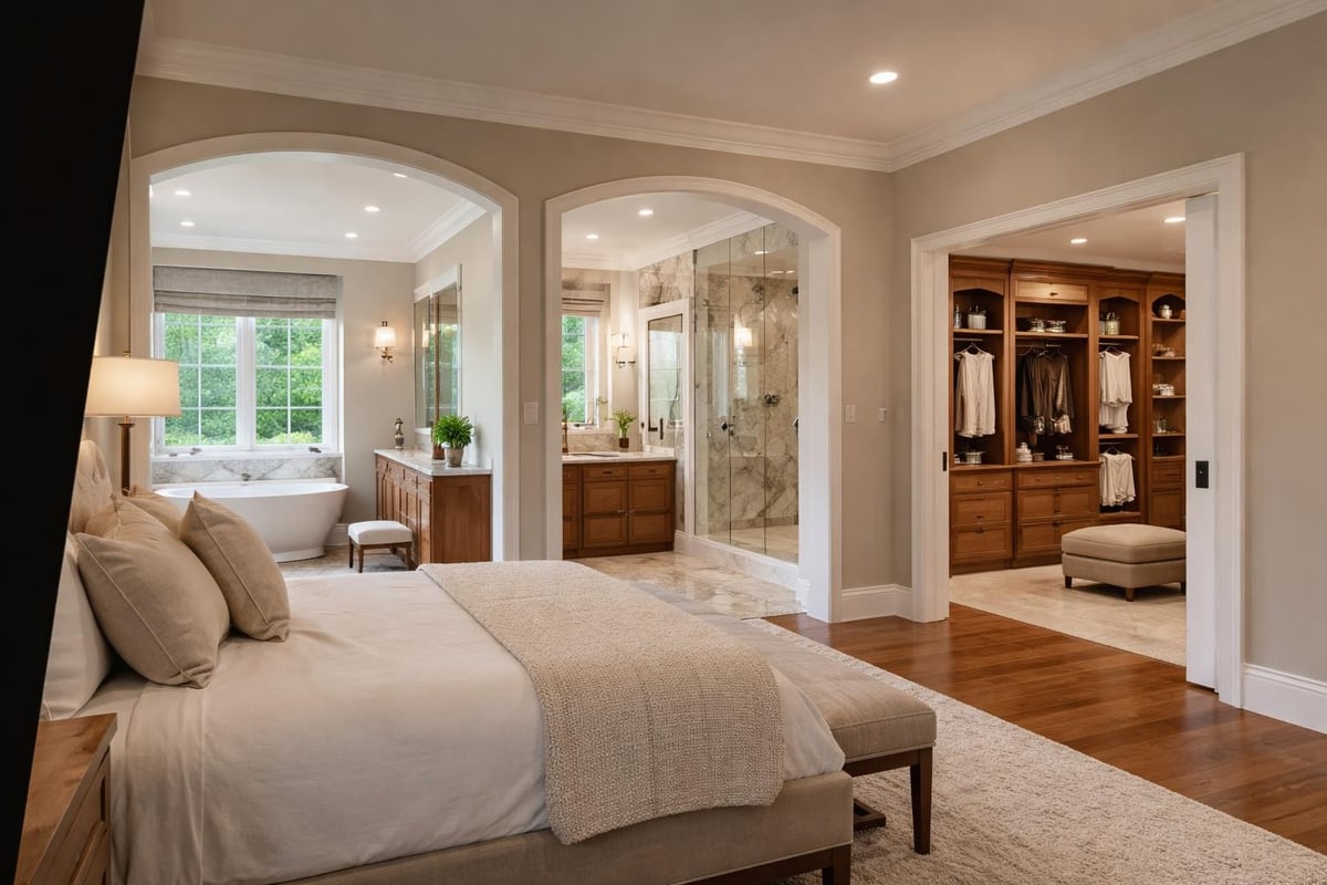 Master suite addition layout