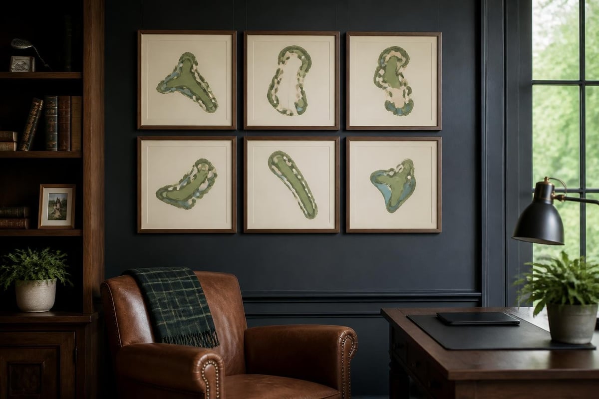 Golf course wall art collection