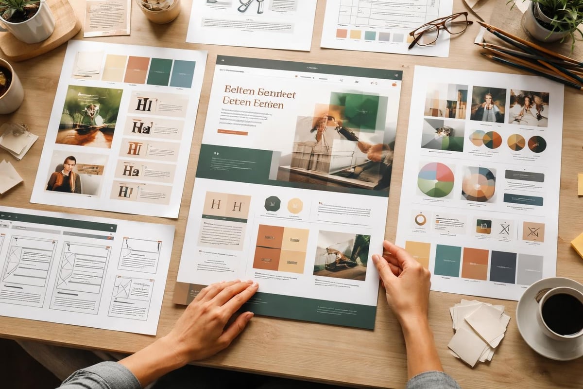 Brand identity elements in web design