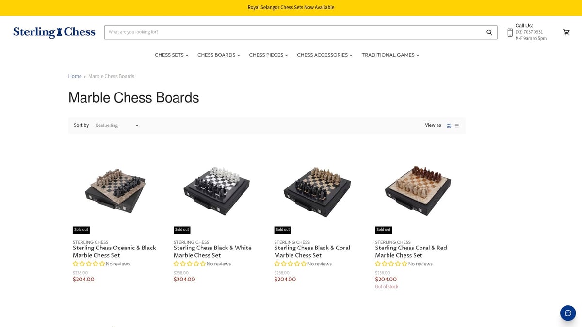 7 Best Premium Chess Board Picks for 2026 - Sterling Chess Marble Chess Board