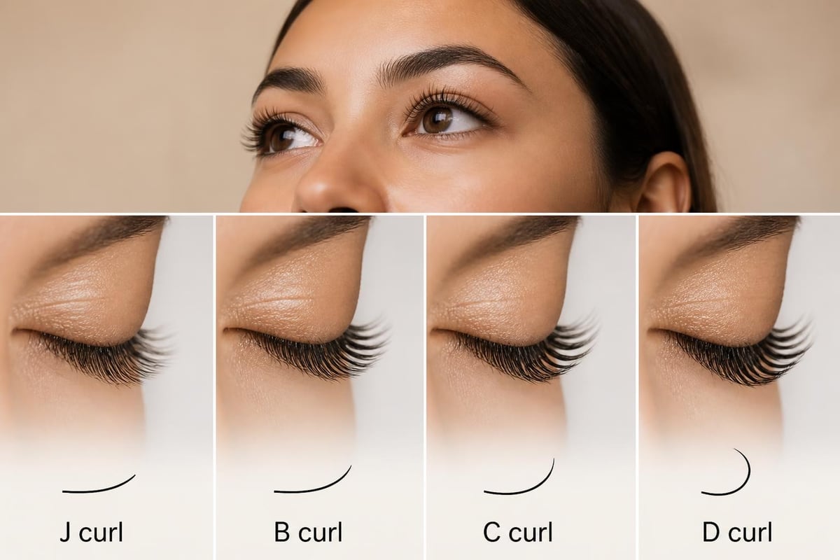 Lash Curl Guide: Types, Techniques & Best Practices 2026 2 Lash curl progression chart
