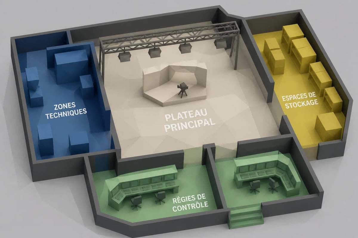 Infrastructure technique d'un studio professionnel