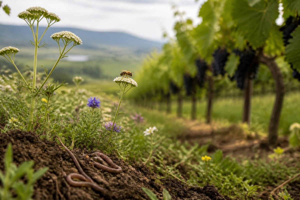 Organic vineyard ecosystem