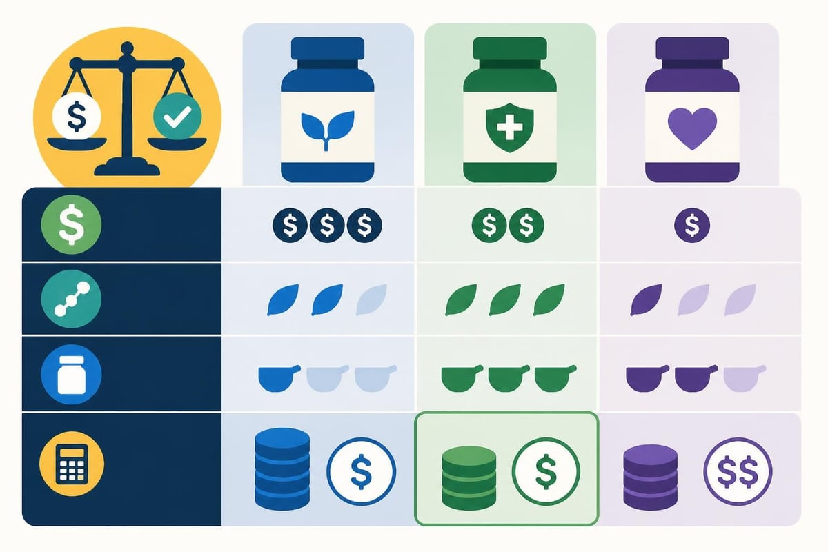 Multivitamin value calculation framework