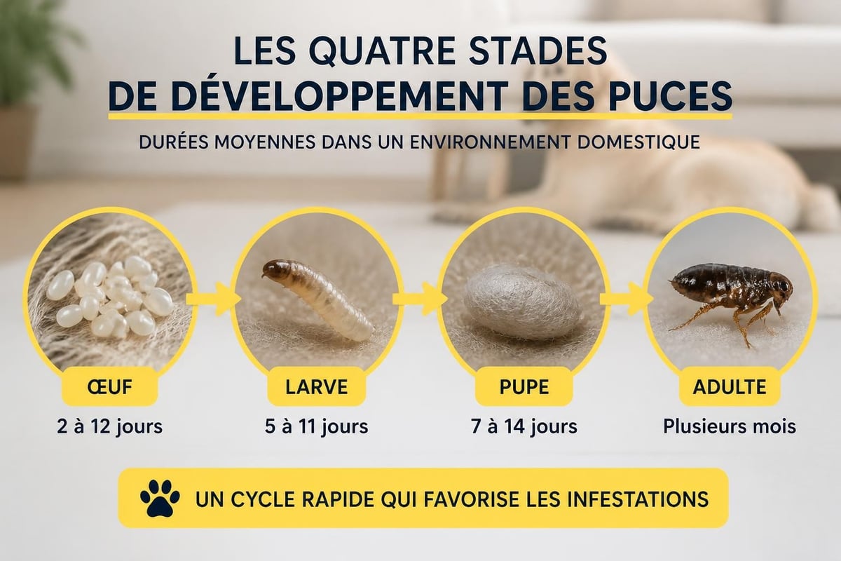 Cycle de vie des puces