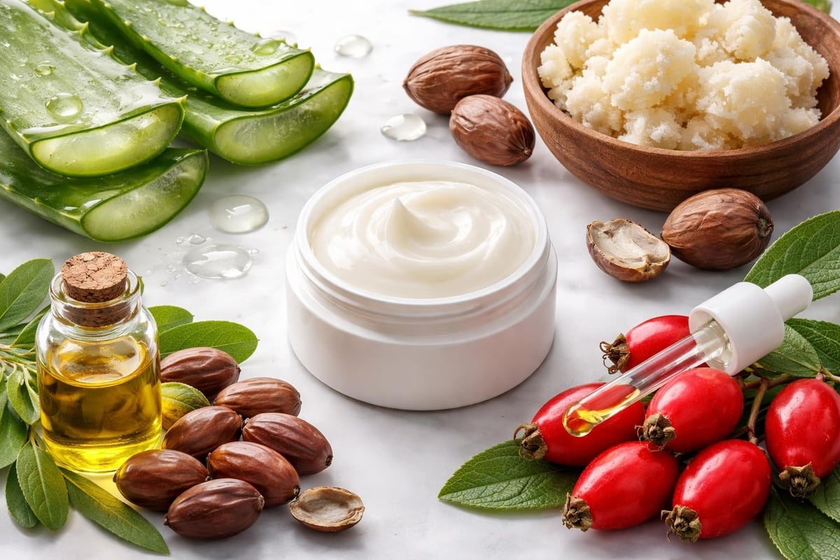 Natural vegan skincare ingredients
