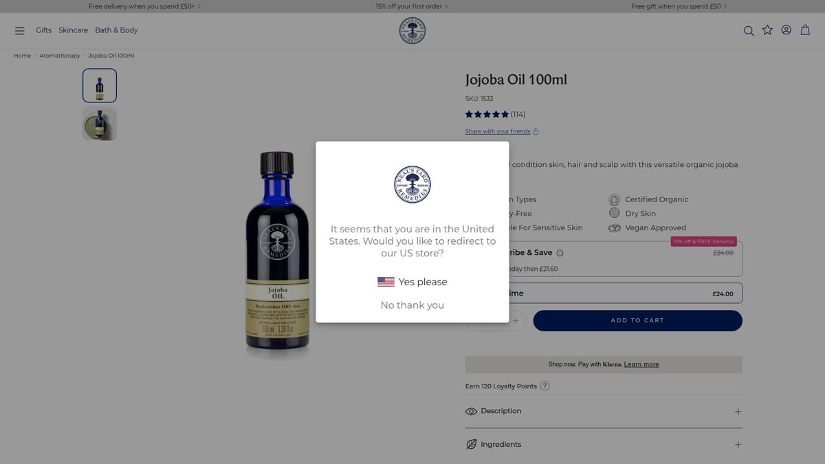 7 Best Natural Oil Body Picks for Radiant Skin in 2026 - Jojoba Oil 100ml by Neal’s Yard Remedies