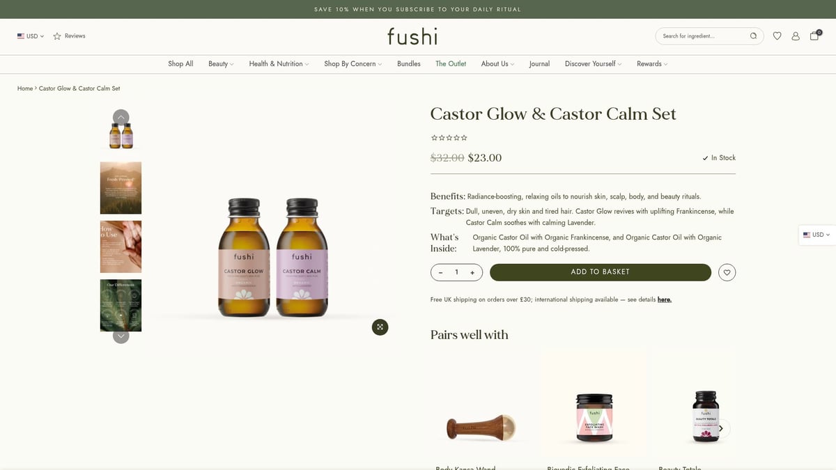 7 Best Natural Oil Body Picks for Radiant Skin in 2026 - Castor Glow & Castor Calm Set by Fushi Wellbeing