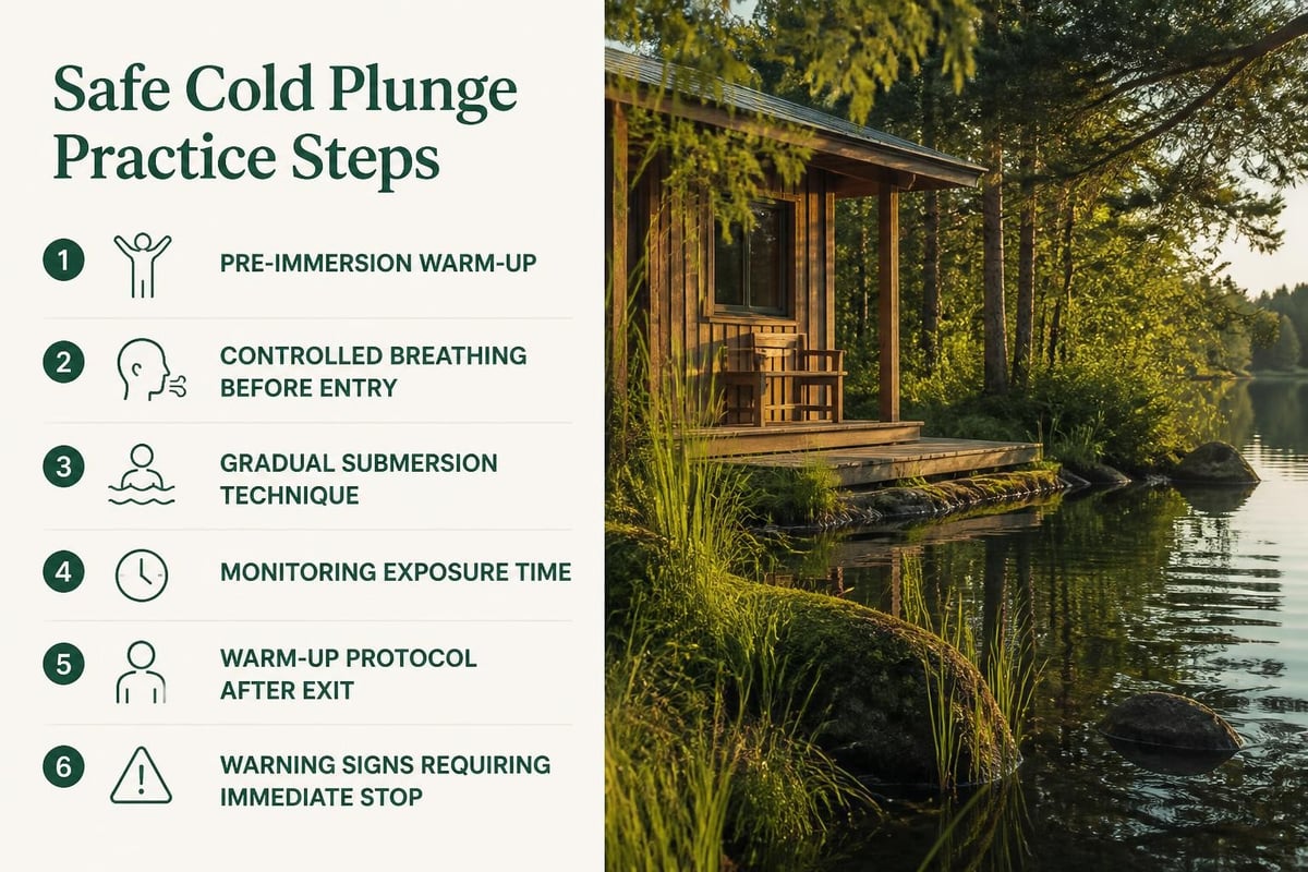Cold plunge safety protocol