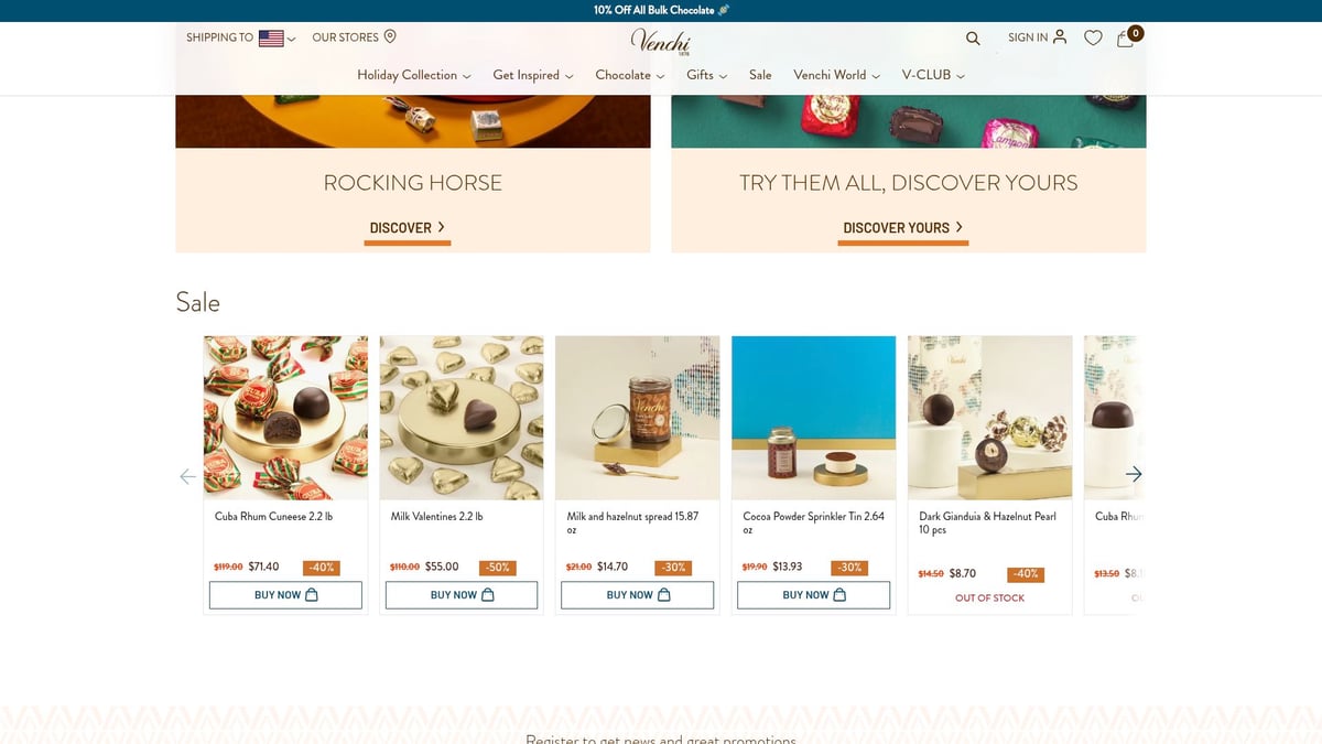 8 Unique Corporate Food Gifts to Impress in 2025 - Venchi: Italian Chocolate & Gianduja Collections