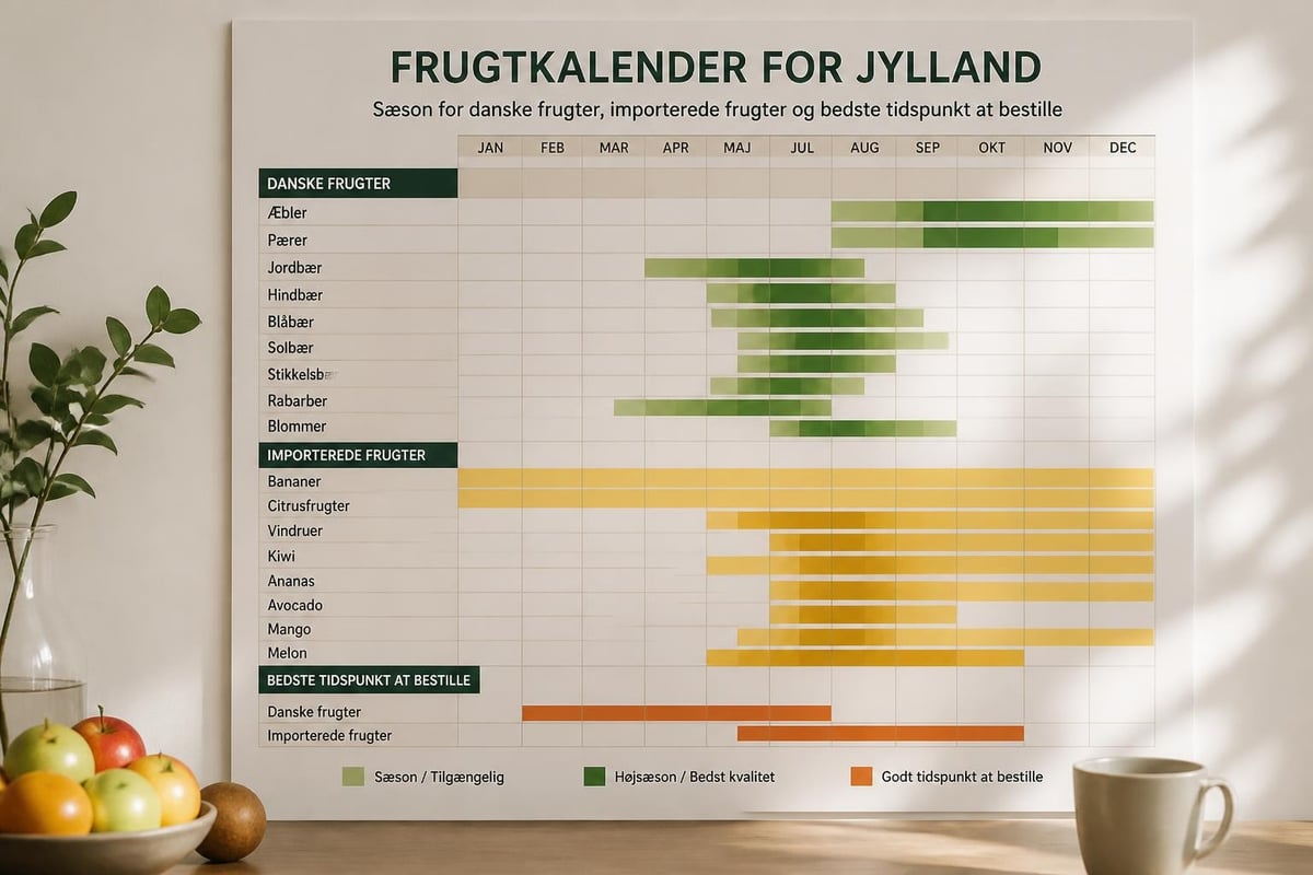 Sæsonbaseret frugtudvalg