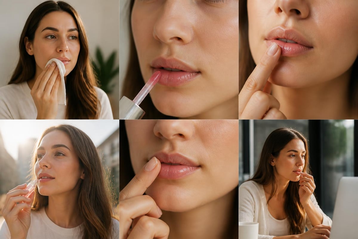 Lip oil application techniques