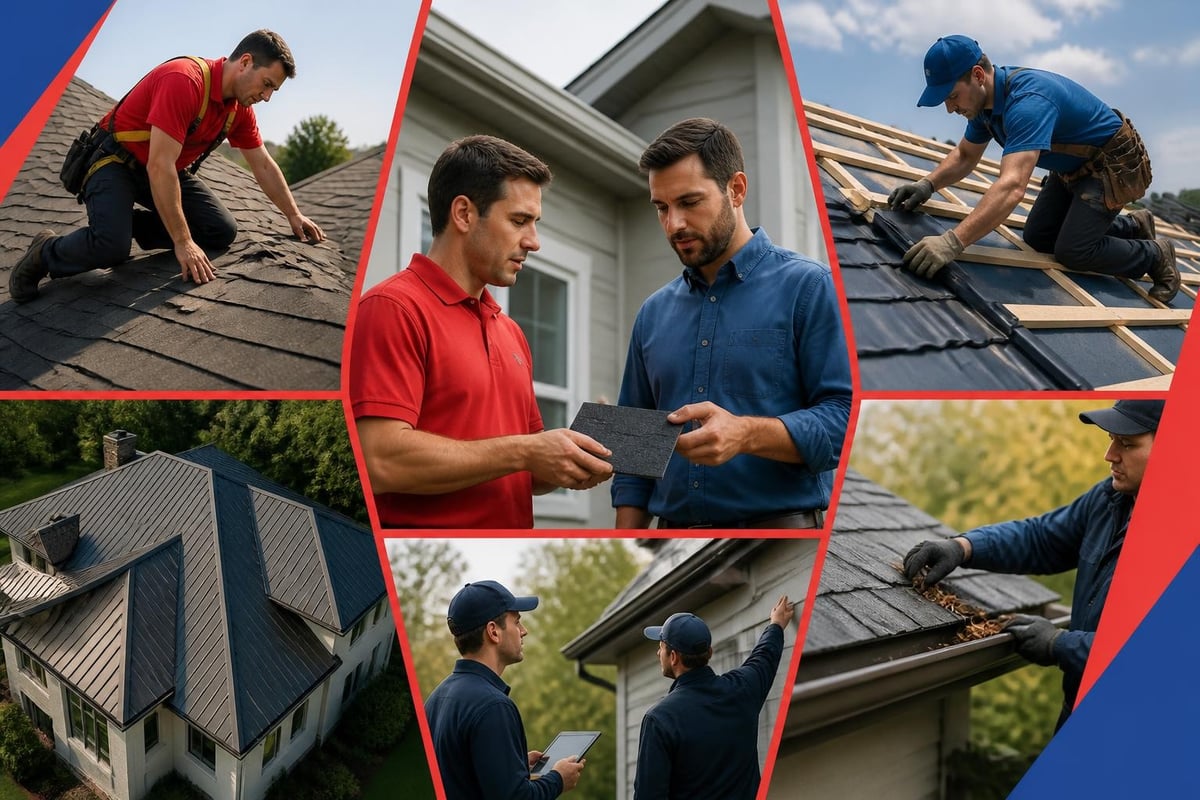 Custom roofing services workflow
