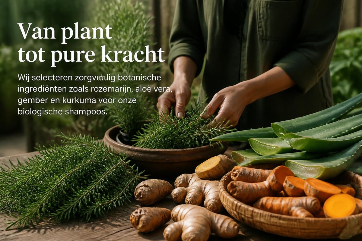 Natuurlijke ingrediënten in shampoo
