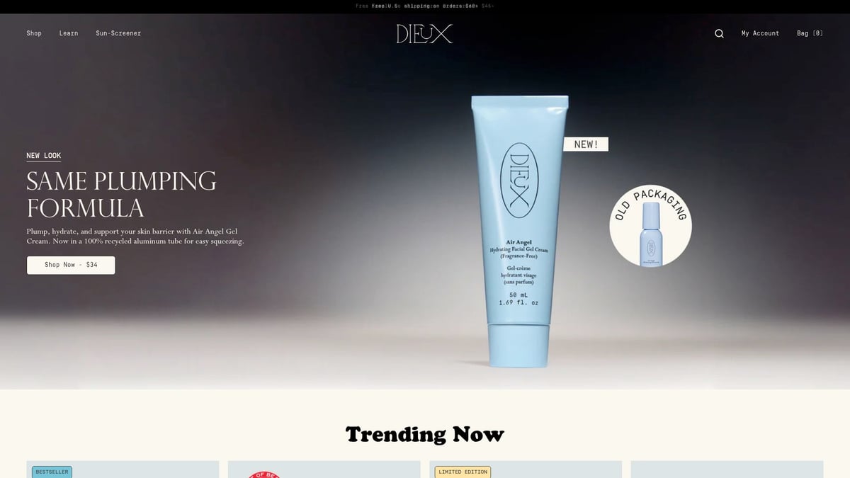 7 Must-Try New Skincare Brand Picks for 2025 - Dieux Skin: Science-Driven and Transparent