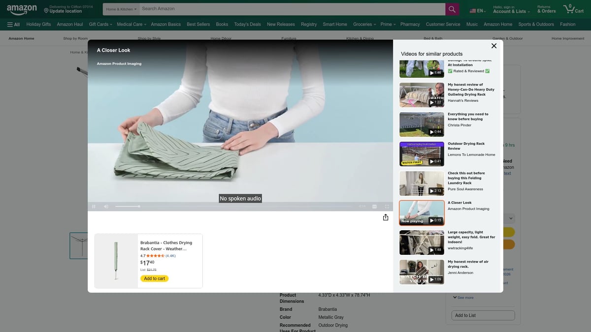 8 Innovative Clothes Drying Rack Ideas for 2026 - Brabantia Lift-O-Matic Rotary Dryer Clothes Line