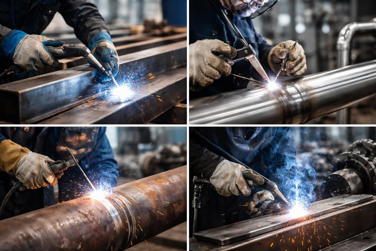 Industrial welding techniques comparison