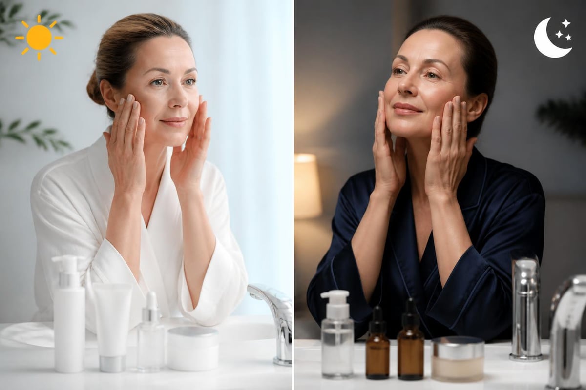Skincare routine steps