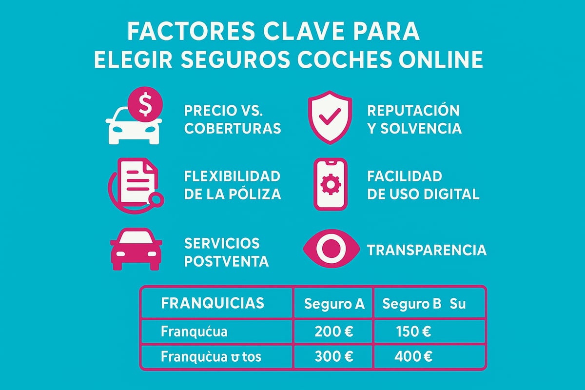 Factores Clave a Considerar al Contratar un Seguro de Coche Online