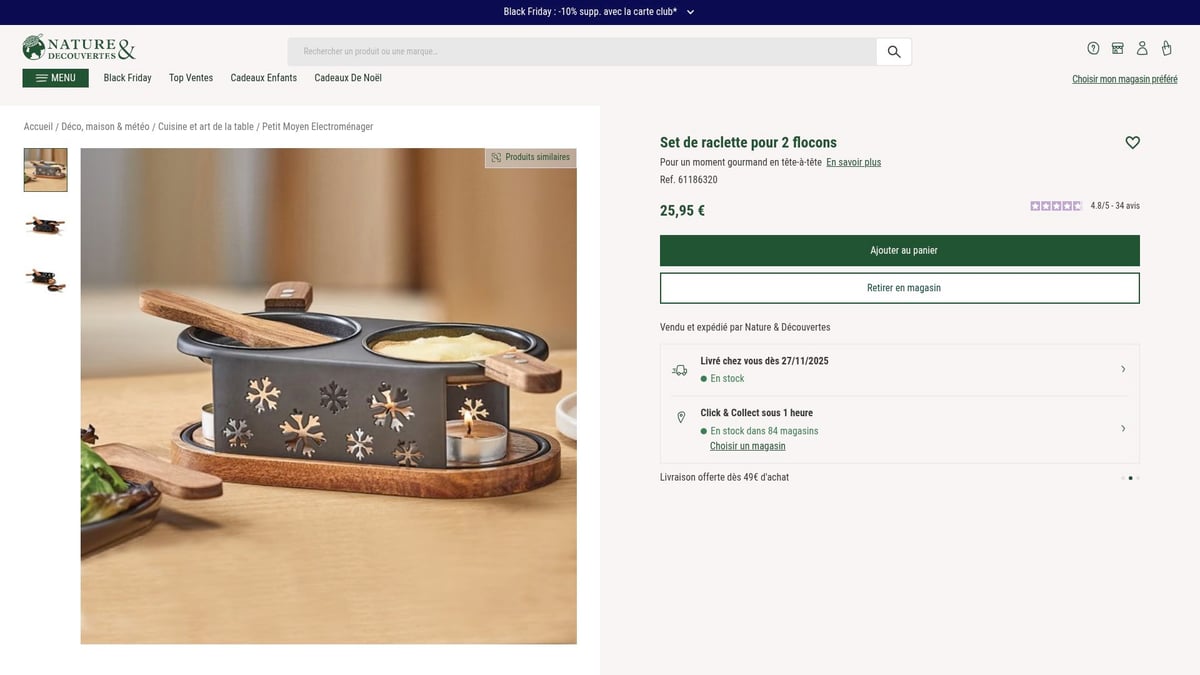 8 Idées Cadeau Couple Inédites à Offrir en 2025 - 5. Set de raclette pour 2 : soirées gourmandes à la maison