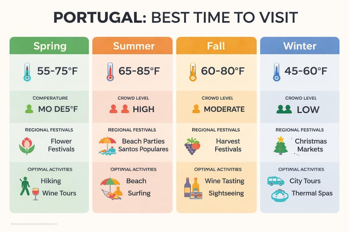 Portugal seasonal travel planning