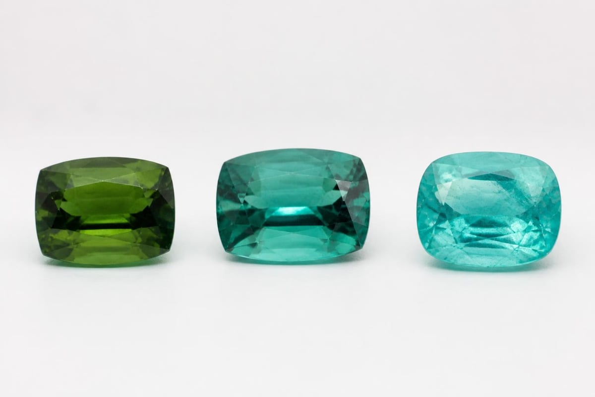 Tourmaline color range