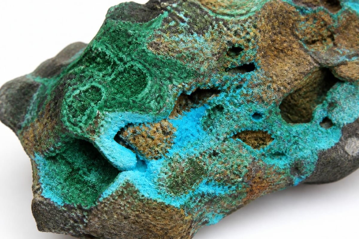 Copper gemstone formation