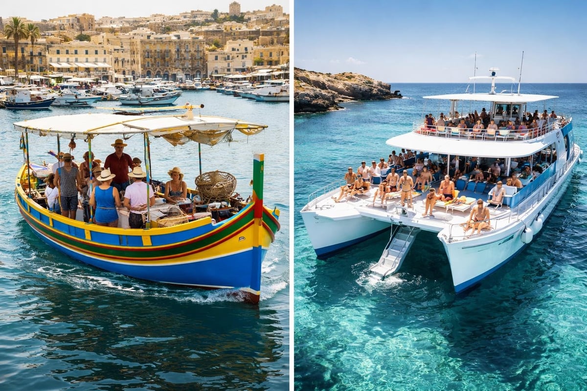 Traditional versus modern boat features