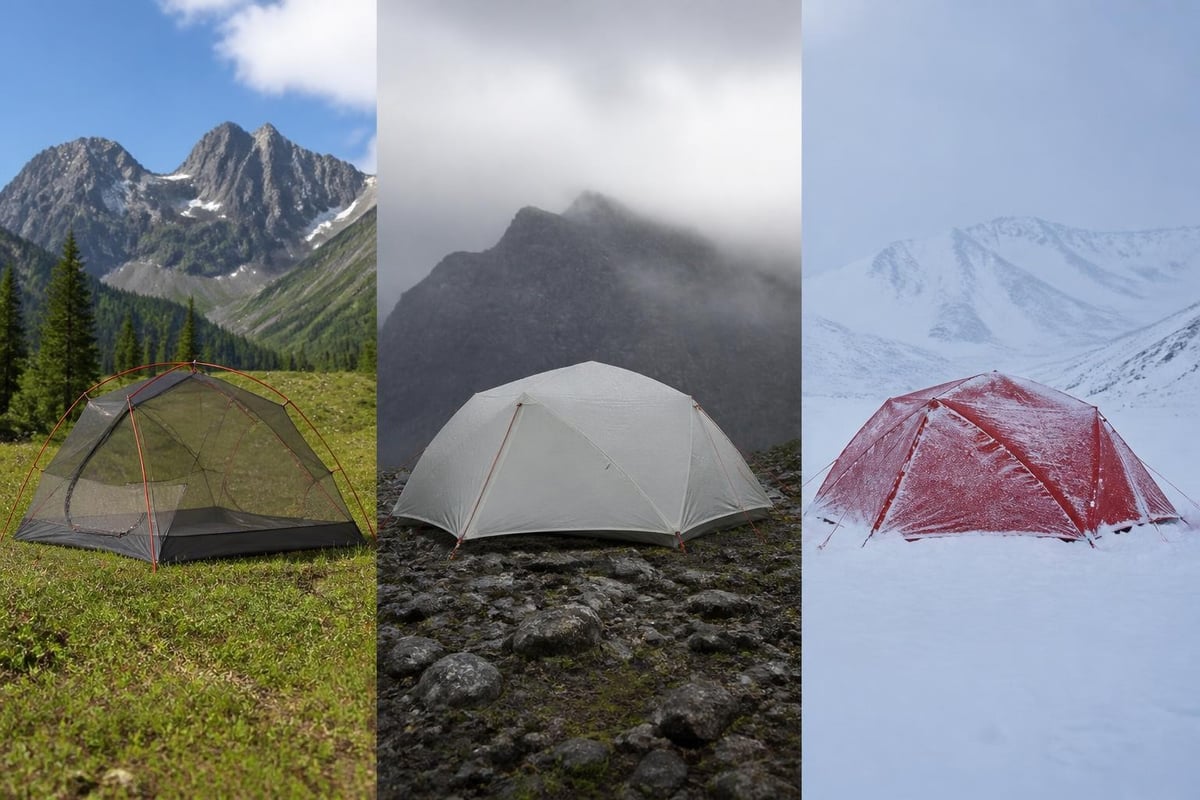 Seasonal tent configurations