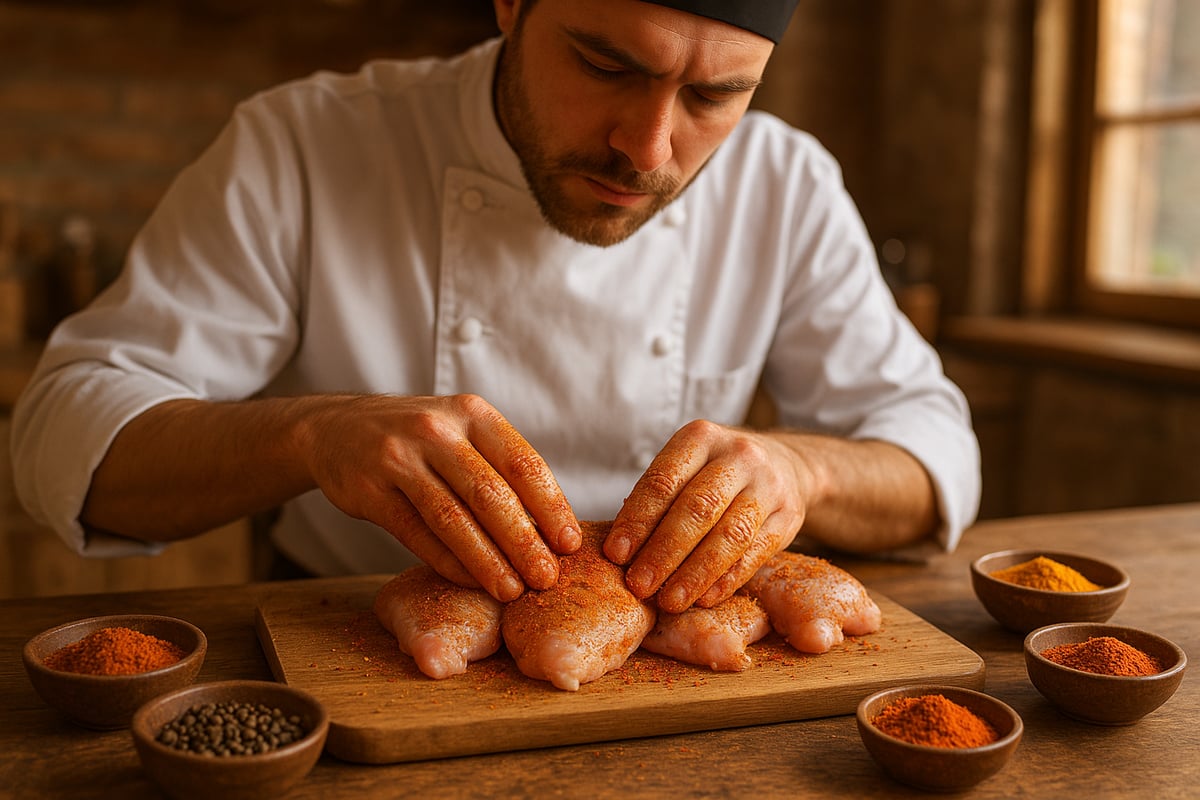 Techniques d’Assaisonnement et Étapes Clés pour un Poulet Parfait