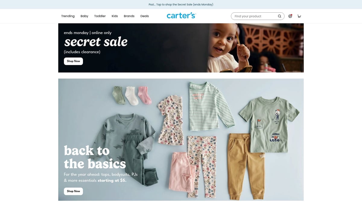 9 Amazing Childrens Swimwear Sale Picks for Summer 2026 - Carter’s: Mix & Match Swim Sets