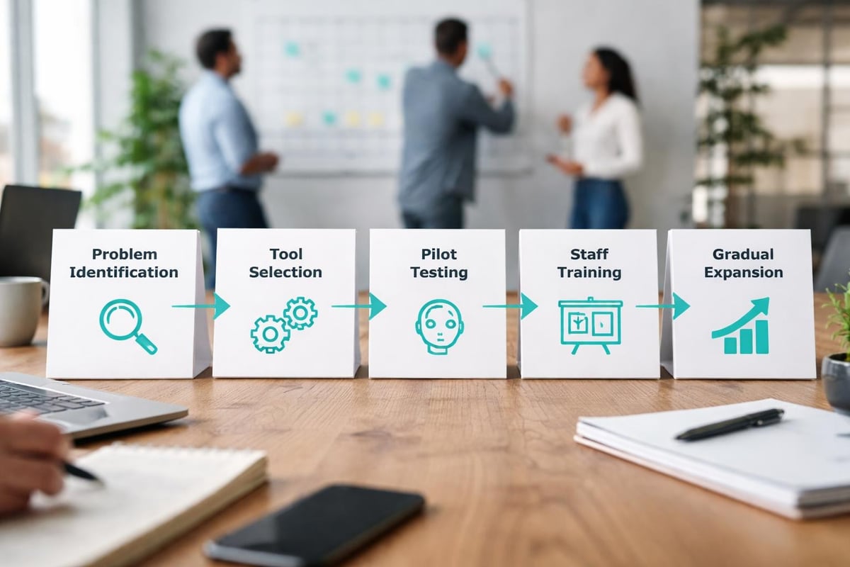 Small business AI implementation roadmap