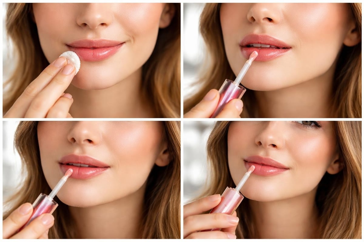 Lip oil application techniques