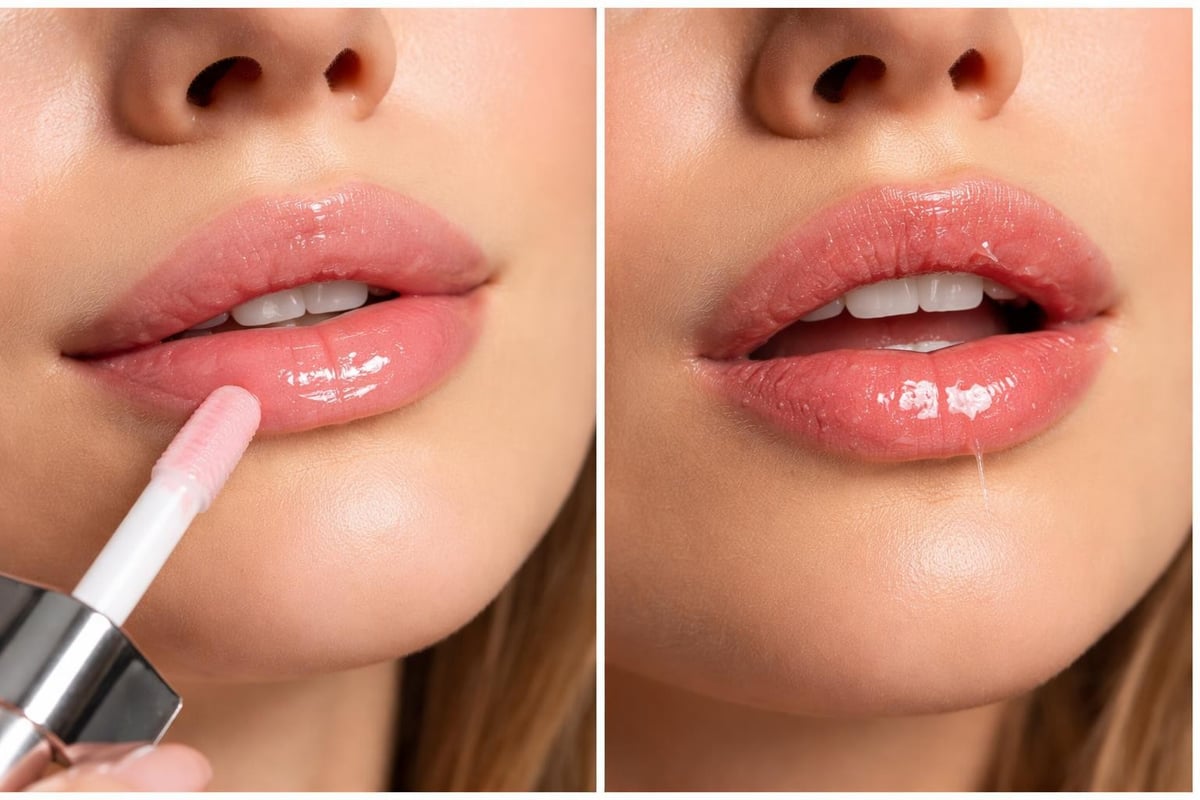 Lip glow oil versus traditional gloss comparison