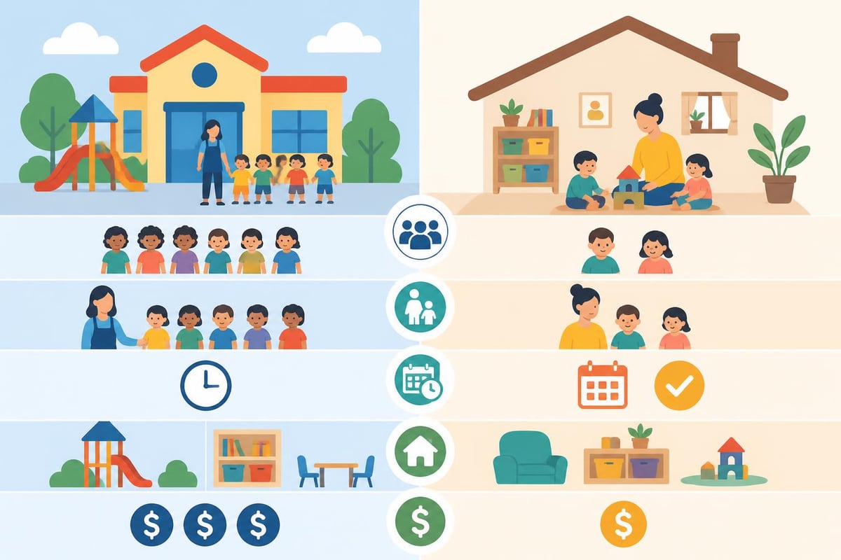 Comparing daycare types