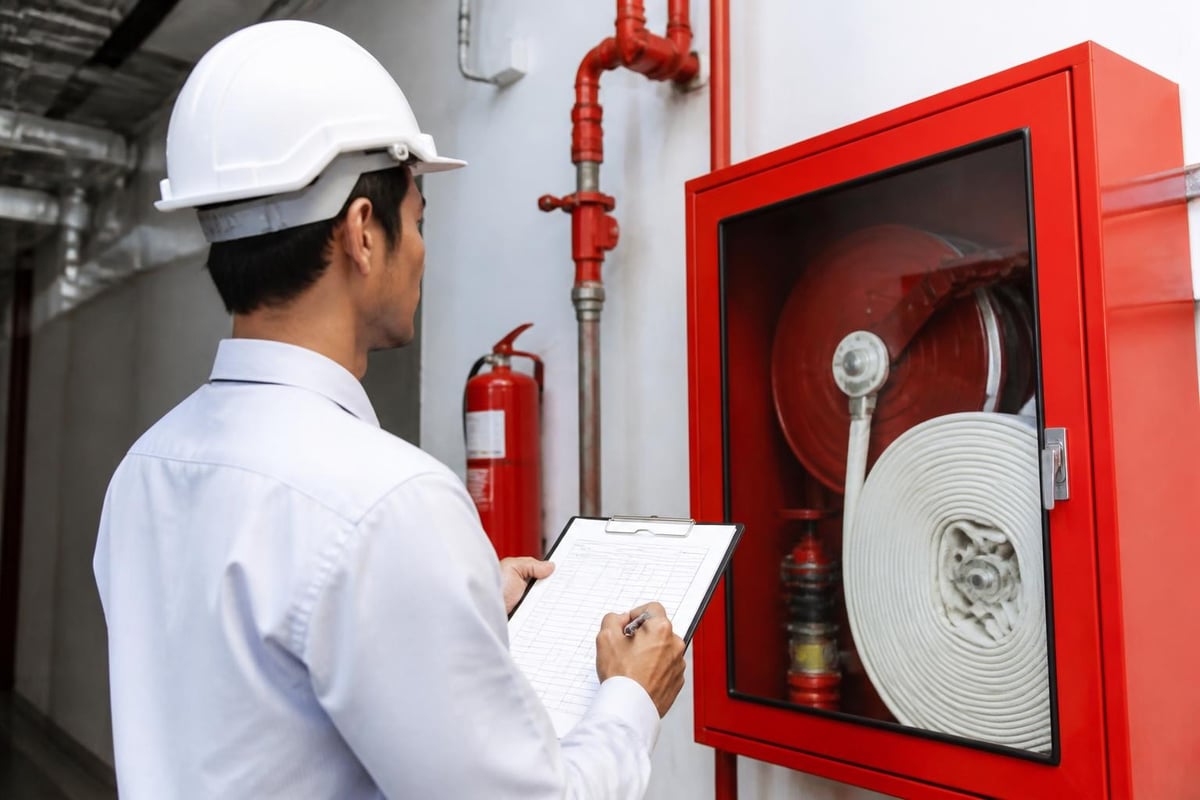 Integrated fire safety maintenance
