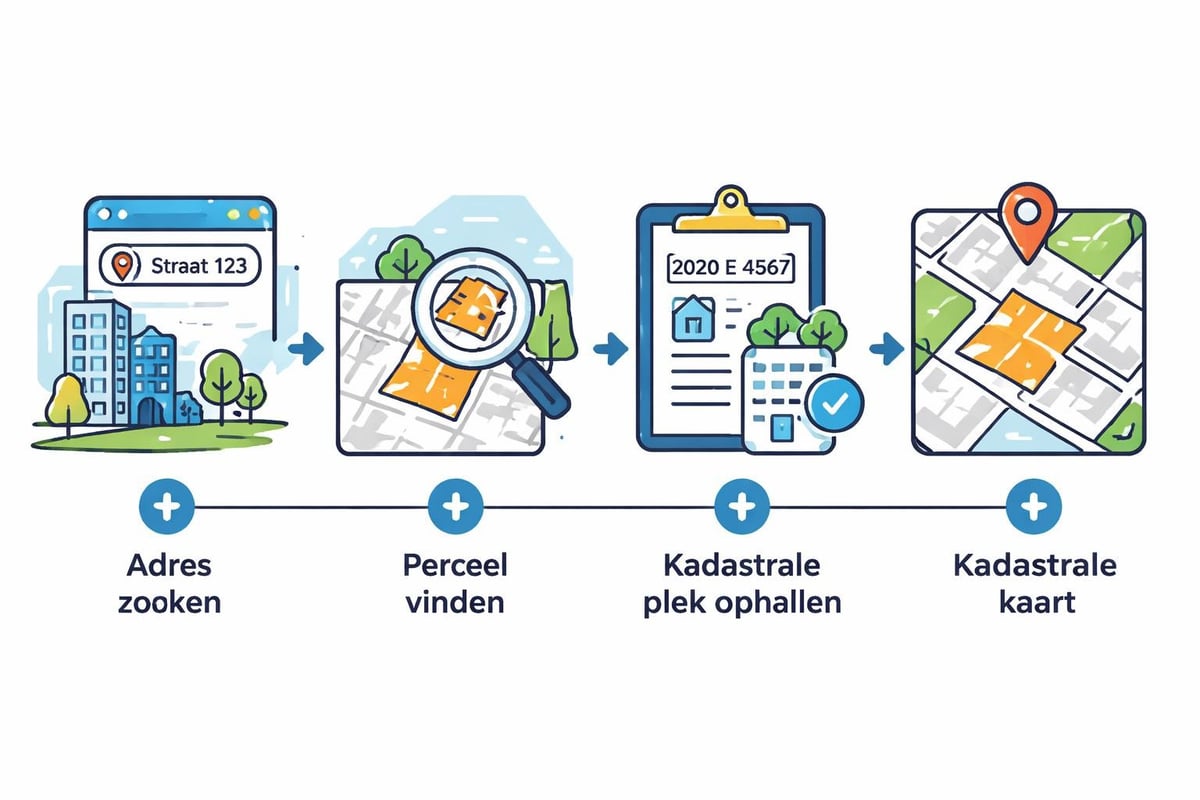Van adres naar perceelkaart