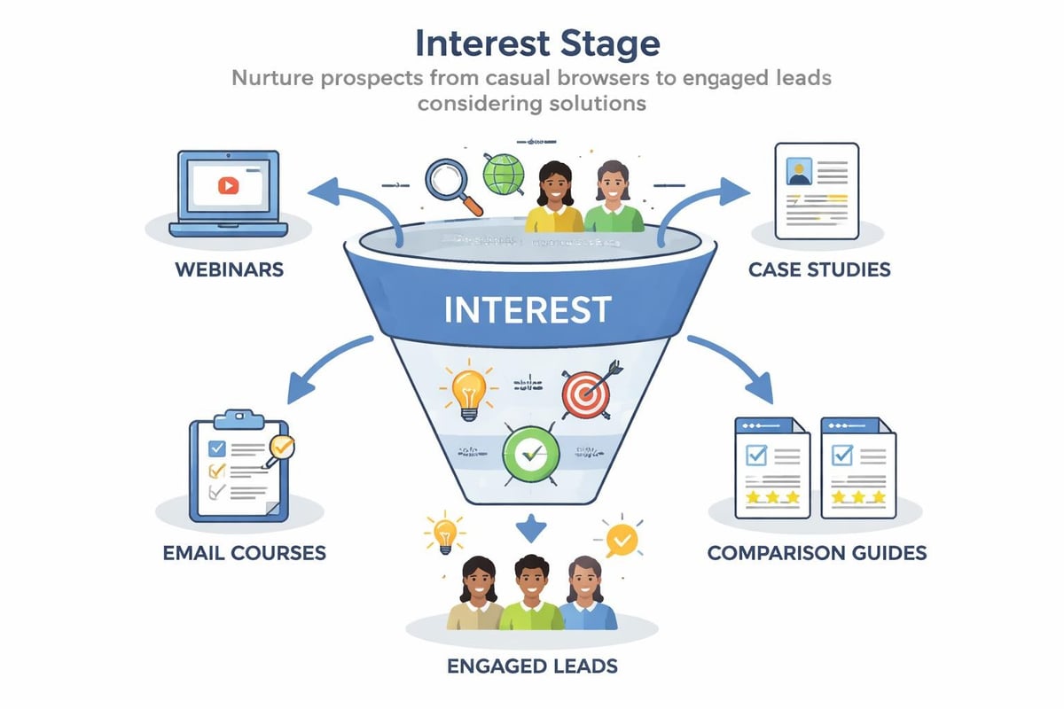 Interest stage content strategy