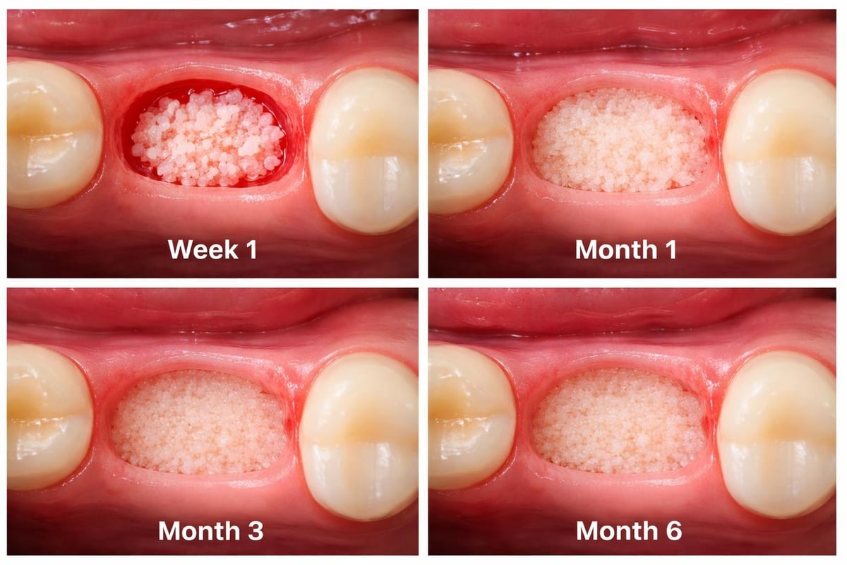 Bone graft healing timeline