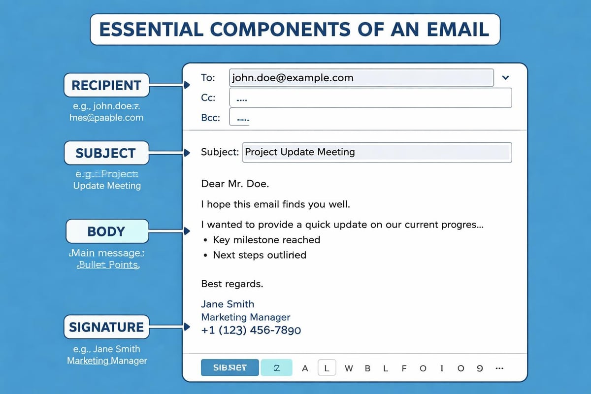Email composition elements