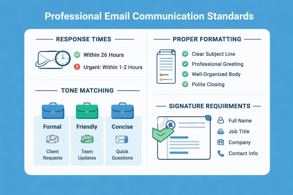 Email etiquette rules