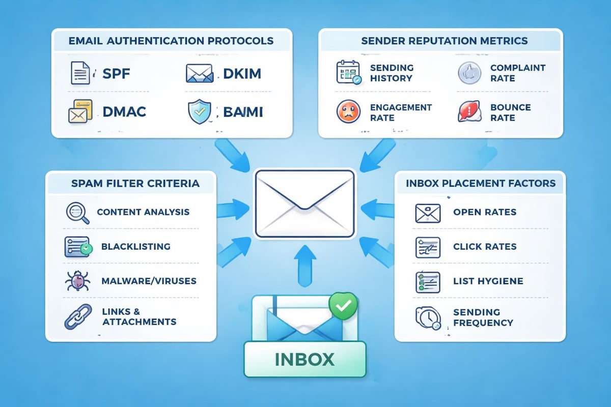 Email deliverability factors