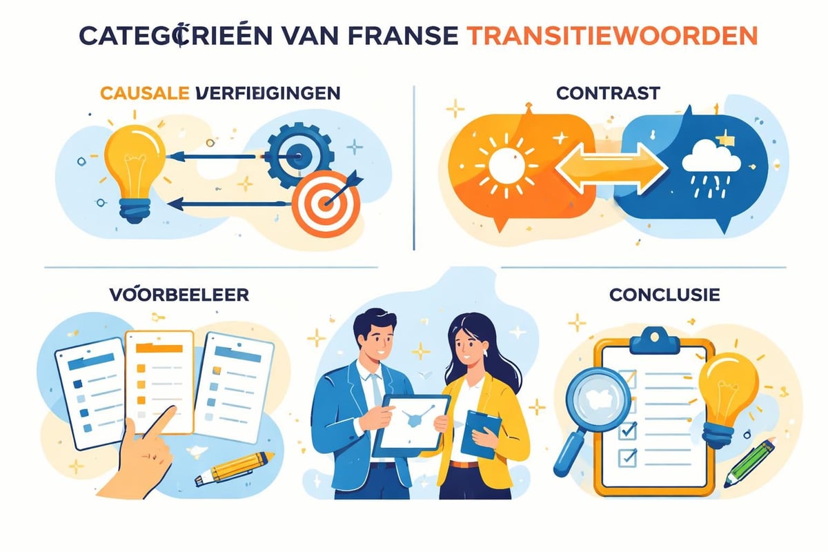 Franse transitiewoorden zakelijke teksten