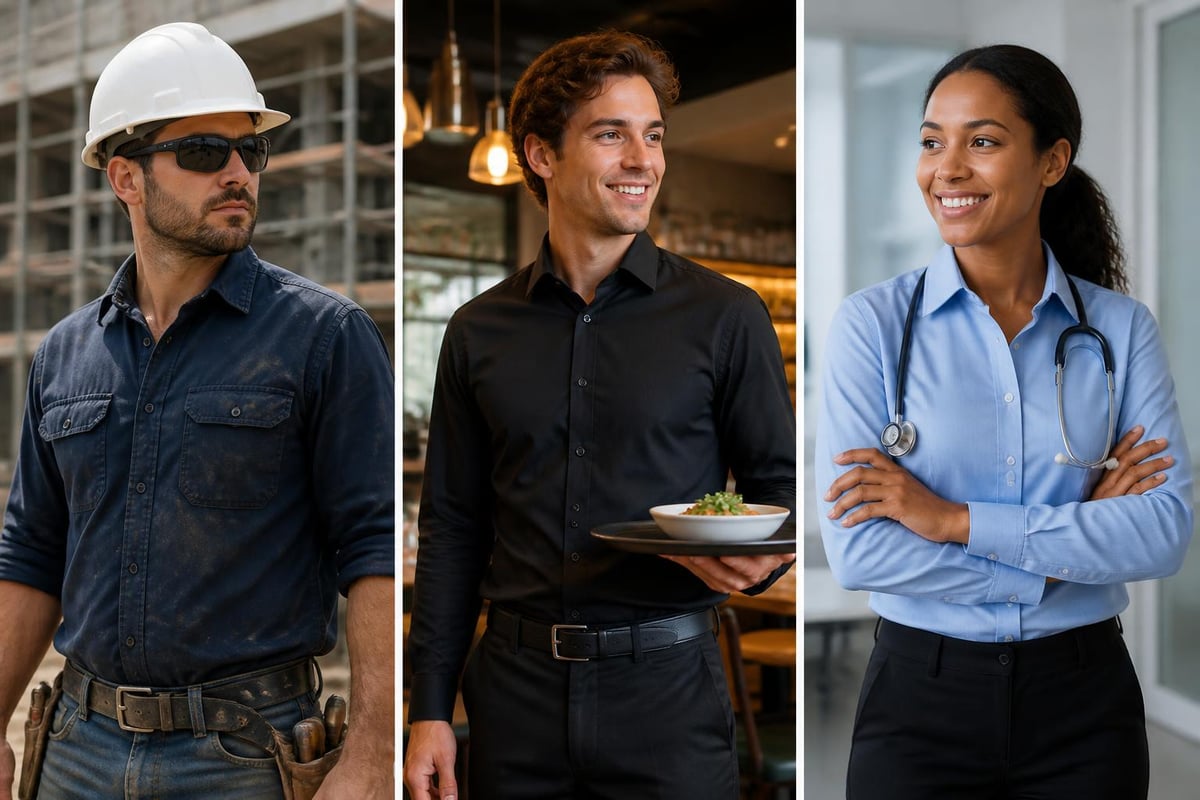 Industry-specific work shirt requirements