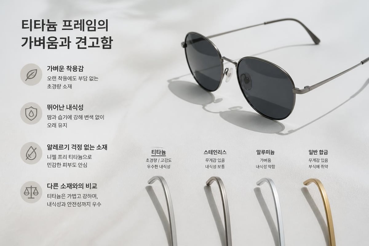 티타늄 메탈 선글라스 소재 특성
