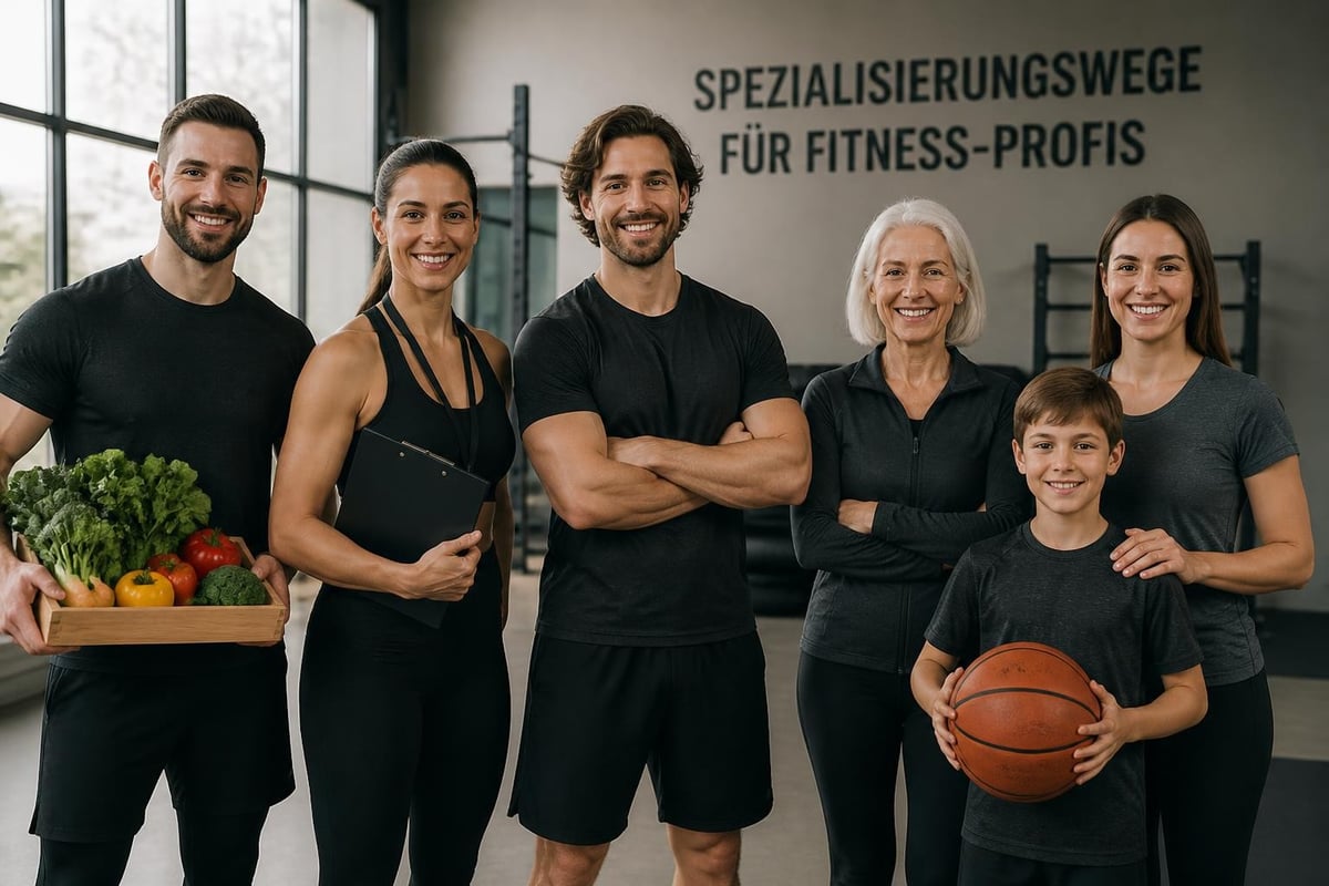 Verschiedene Spezialisierungen für Fitnesstrainer
